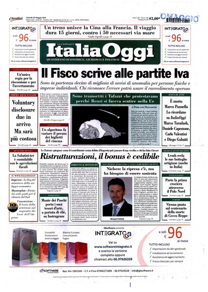 Italia oggi : quotidiano di economia finanza e politica